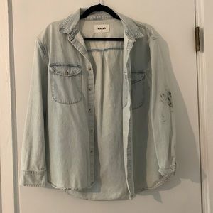 ROLLA’S Oversized Jean Denim Shirt - Size Small